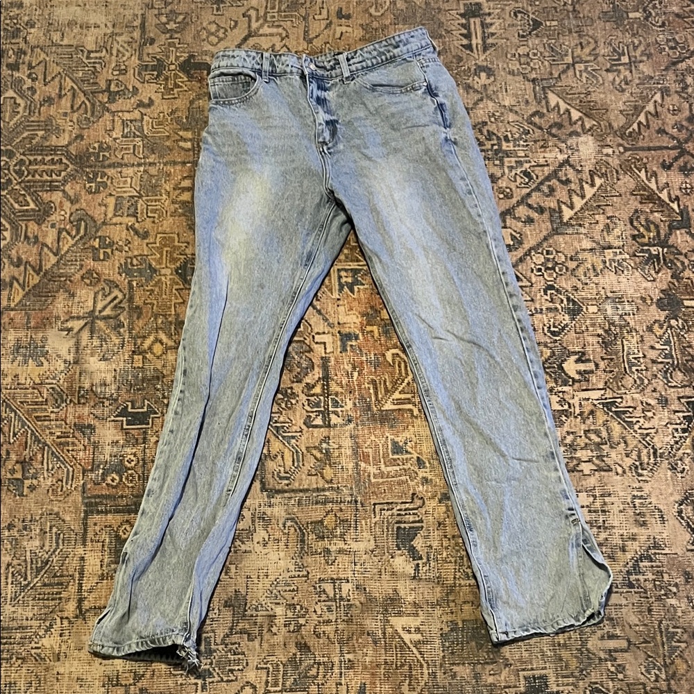 Fashion Nova Light Blue Flare Jeans